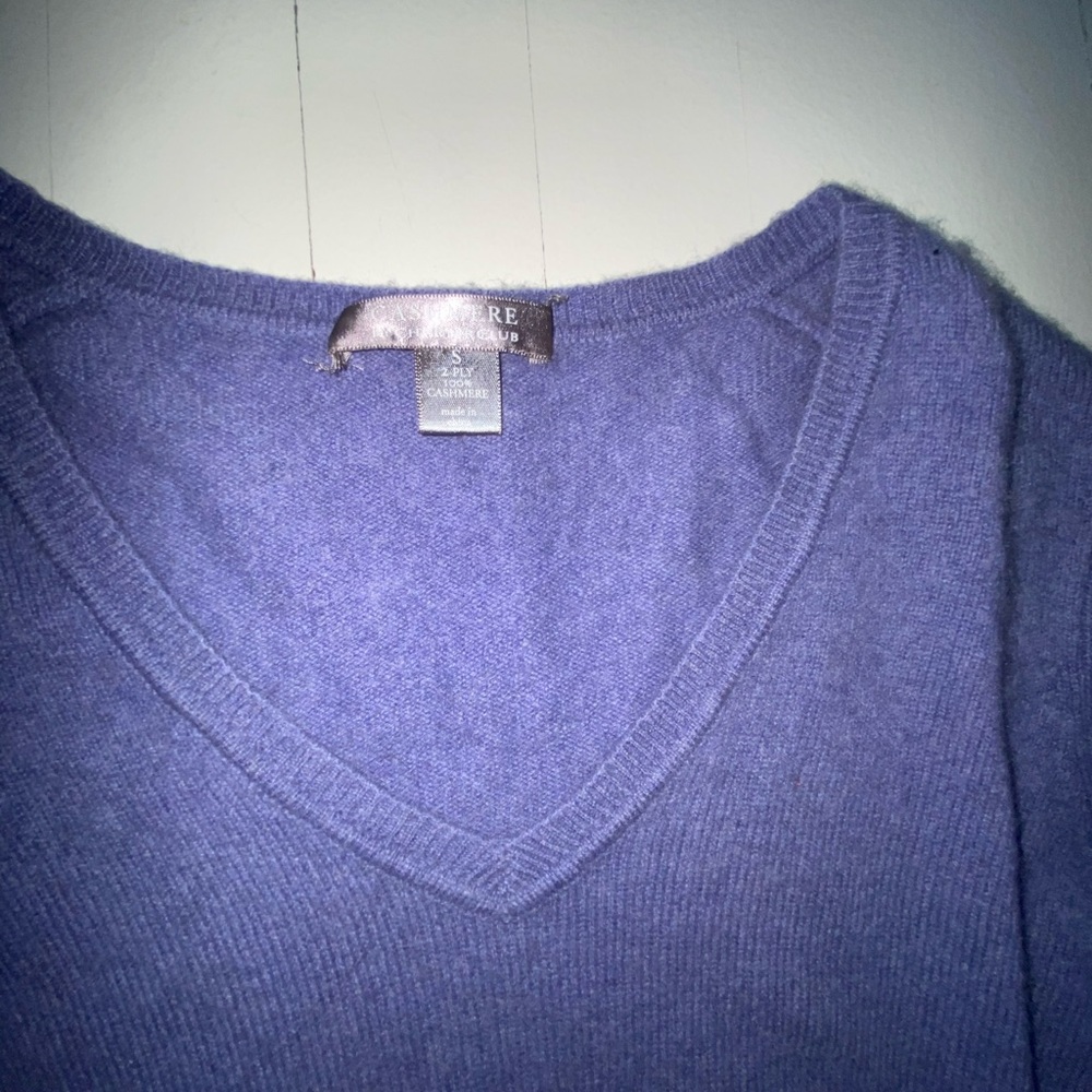 Cashmere purple sweater
